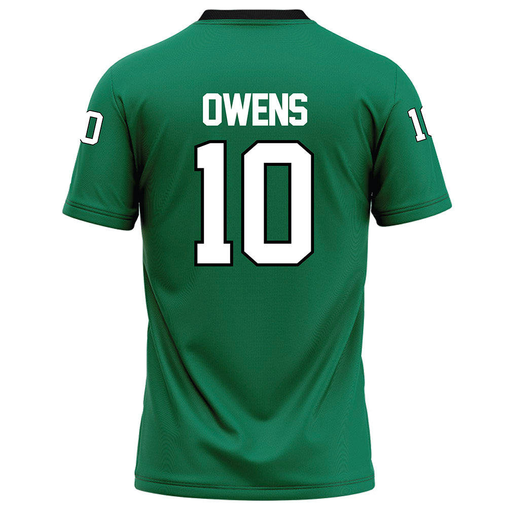 Northeastern State - NCAA Football : Marvelous Owens - Green Football Jersey-1