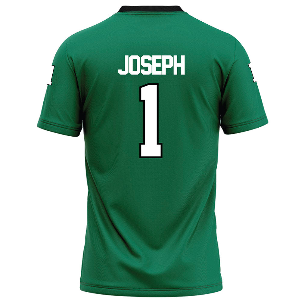 Northeastern State - NCAA Football : John Joseph - Green Football Jersey-1