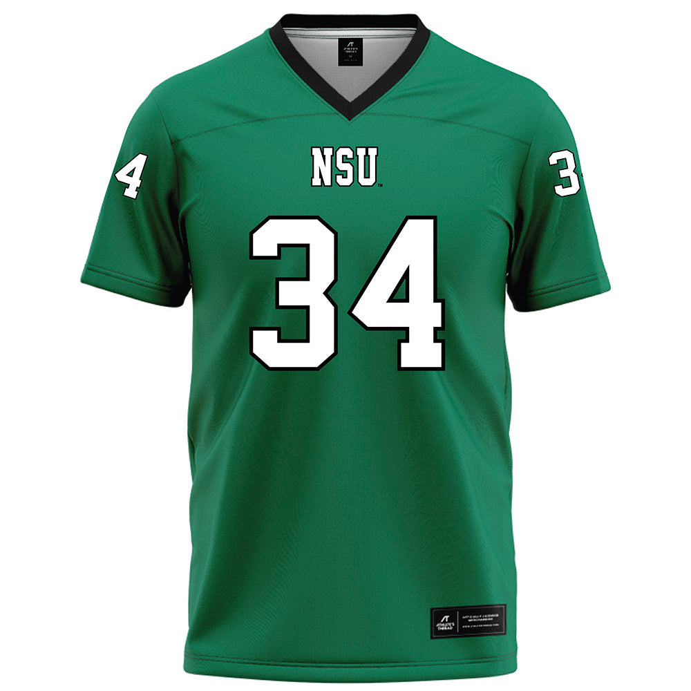 Northeastern State - NCAA Football : Donniel Wilson - Green Football Jersey-0