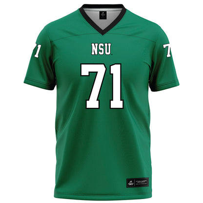 Northeastern State - NCAA Football : Cayson Badley - Green Football Jersey-0