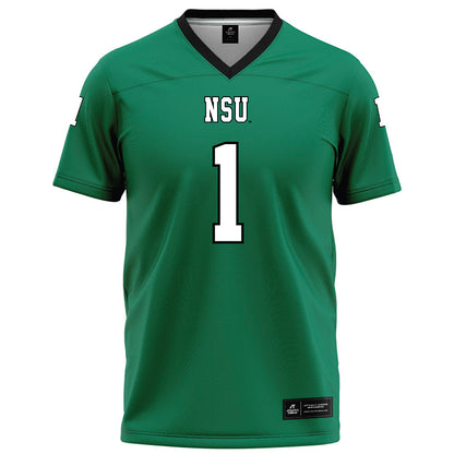 Northeastern State - NCAA Football : John Joseph - Green Football Jersey-0