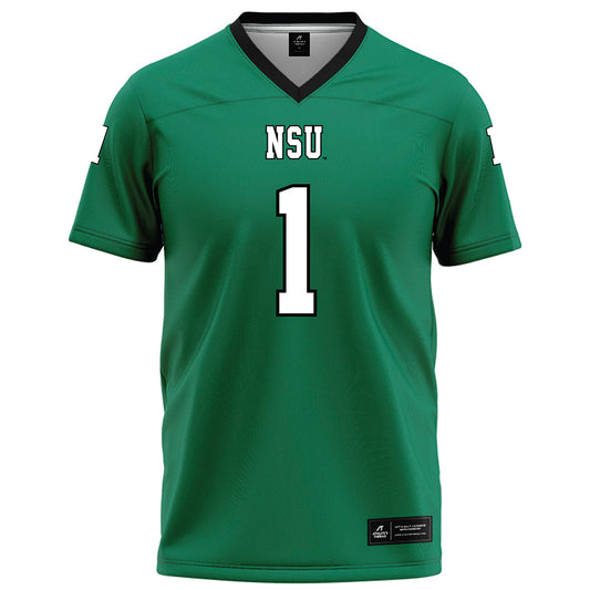 Northeastern State - NCAA Football : John Joseph - Green Football Jersey-0