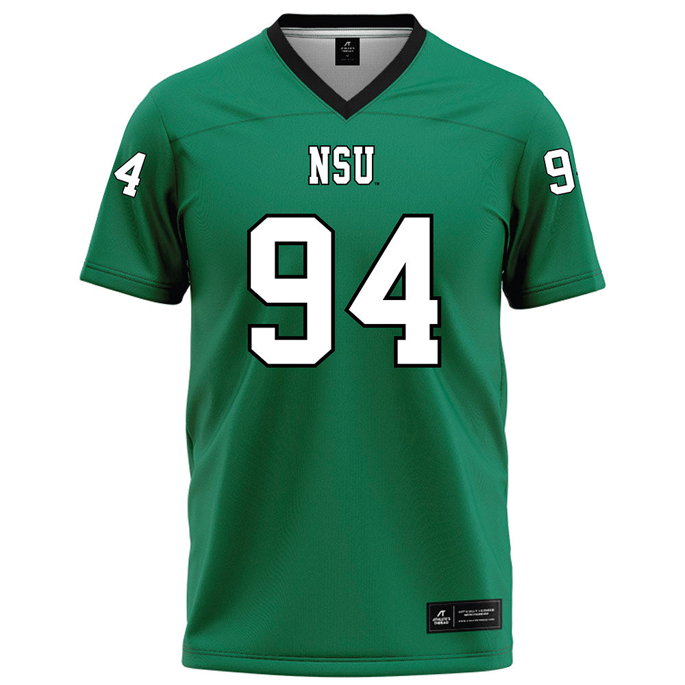 Northeastern State - NCAA Football : Ayden Guess - Green Football Jersey-0