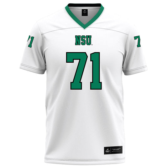 Northeastern State - NCAA Football : Cayson Badley - White Football Jersey-0