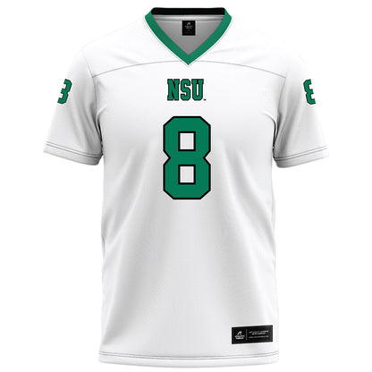 Northeastern State - NCAA Football : Khaden Walker - White Football Jersey-0