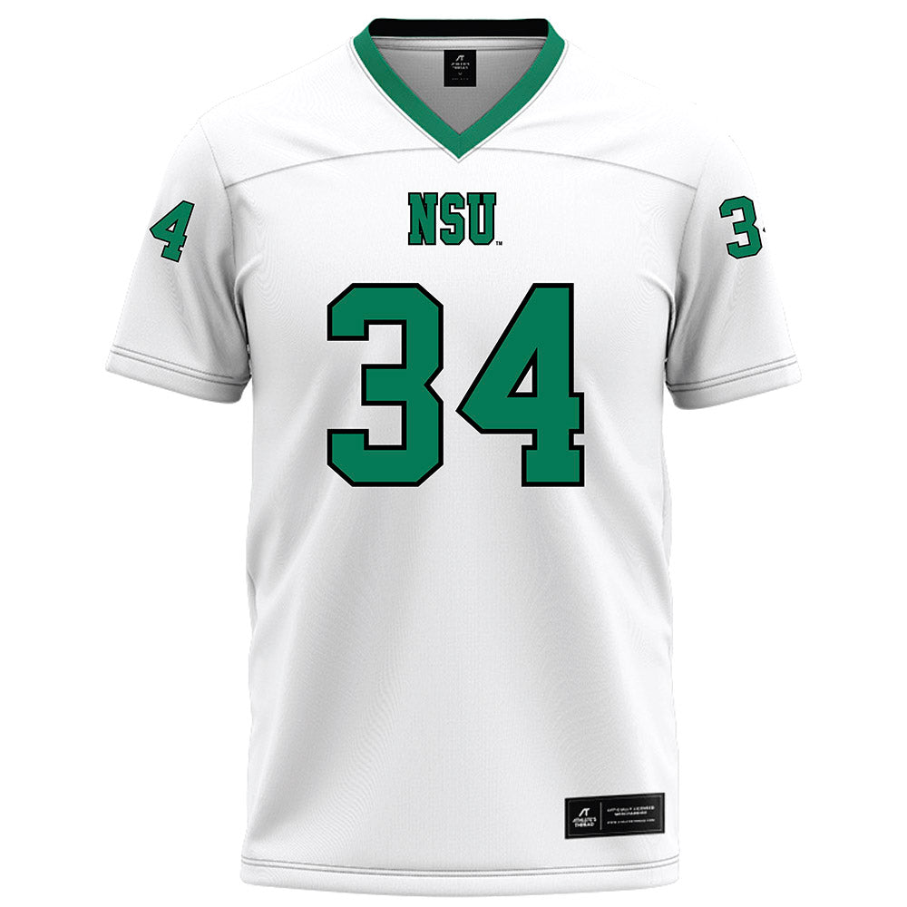 Northeastern State - NCAA Football : Donniel Wilson - White Football Jersey-0