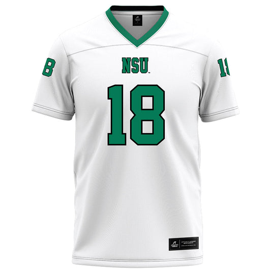 Northeastern State - NCAA Football : Kod Finley - White Football Jersey-0