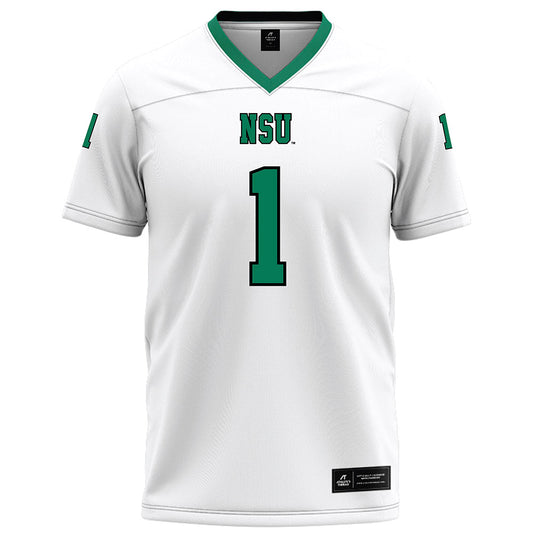Northeastern State - NCAA Football : John Joseph - White Football Jersey-0