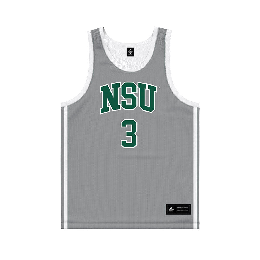 Northeastern State - NCAA Women's Basketball : Deyanna Douglas - Grey Basketball Jersey-0