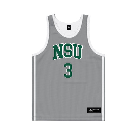 Northeastern State - NCAA Women's Basketball : Deyanna Douglas - Grey Basketball Jersey-0