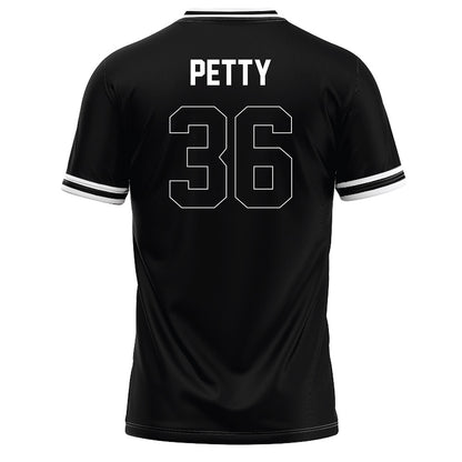 Northeastern State - NCAA Baseball : Preston Petty - Black Baseball Jersey