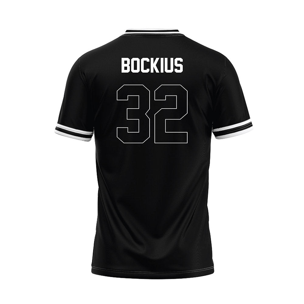 Northeastern State - NCAA Baseball : Brazen Bockius - Black Jersey-1