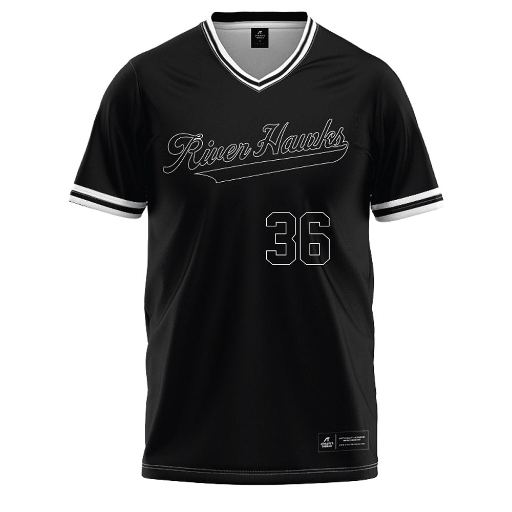 Northeastern State - NCAA Baseball : Preston Petty - Black Baseball Jersey