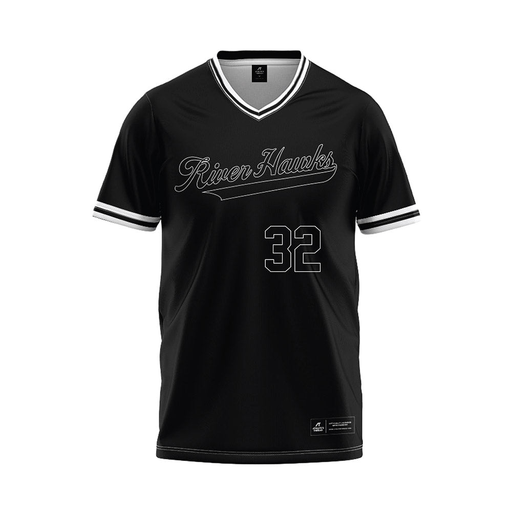 Northeastern State - NCAA Baseball : Brazen Bockius - Black Jersey-0