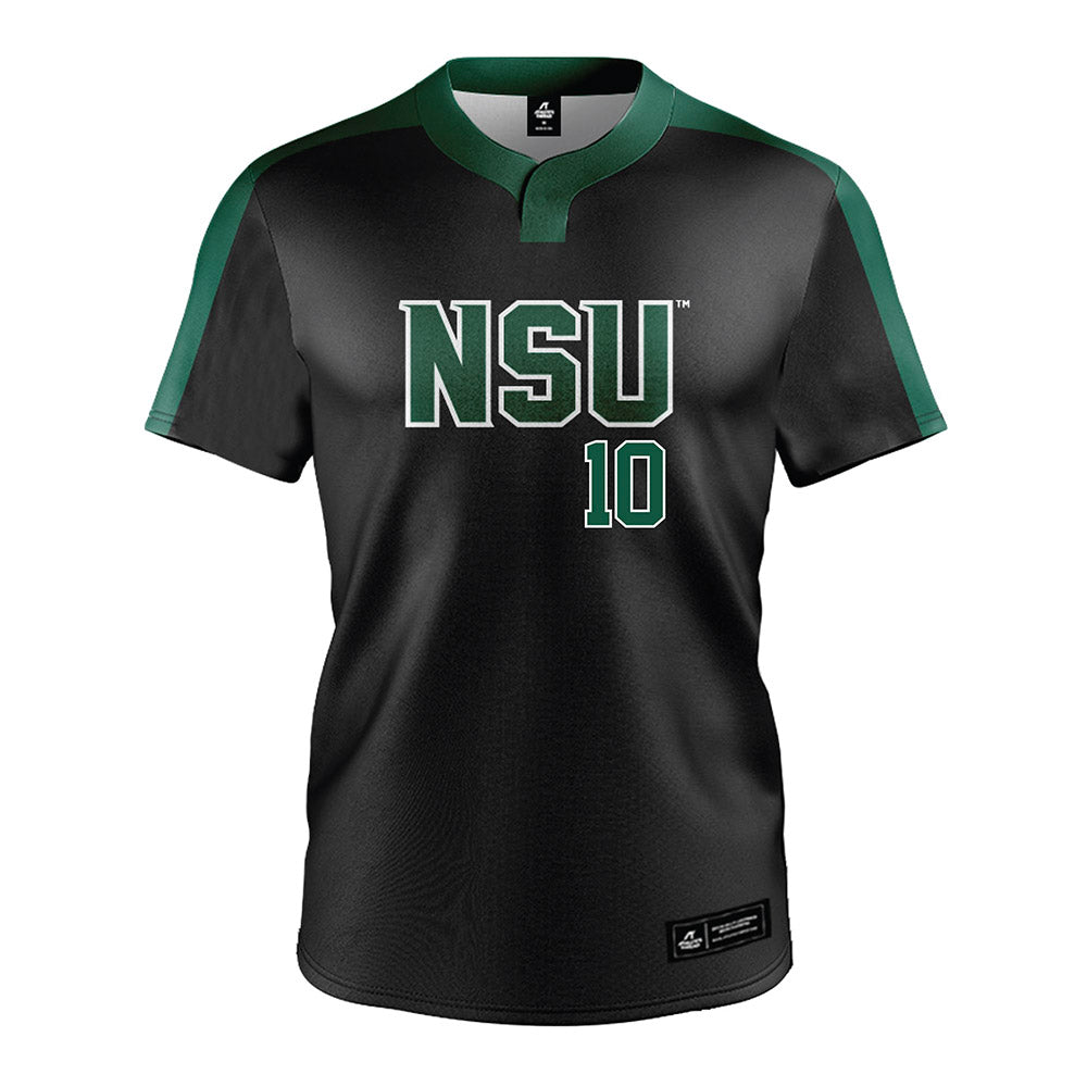 Northeastern State - NCAA Softball : Macie Sawney - Black Jersey-0