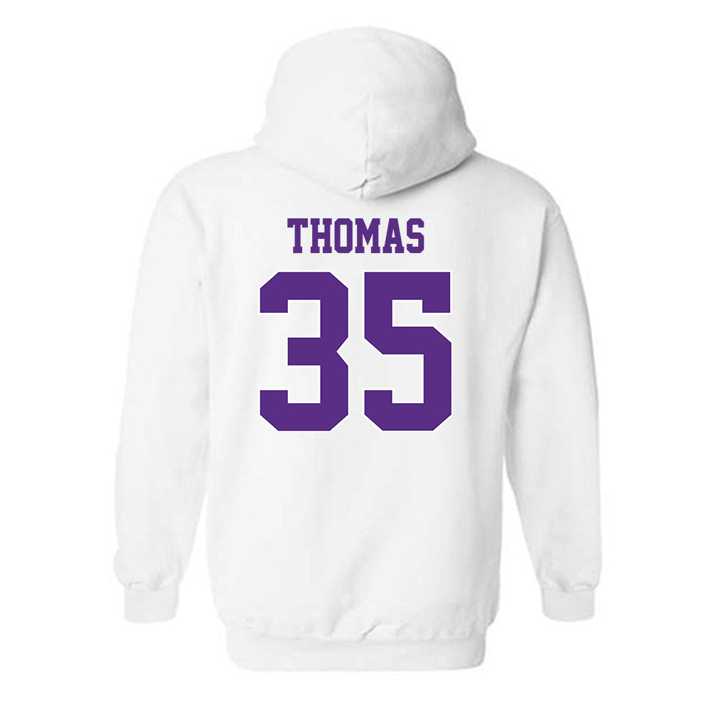 TCU - NCAA Baseball : Ethan Thomas - Classic Shersey Hooded Sweatshirt-1