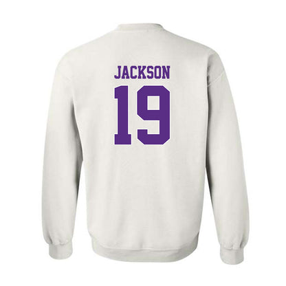 TCU - NCAA Football : Kylin Jackson - Classic Shersey Crewneck Sweatshirt-1