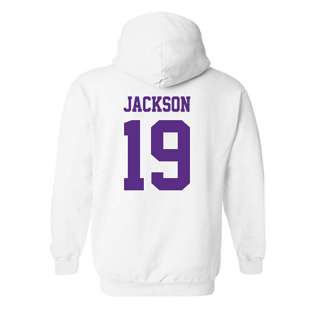 TCU - NCAA Football : Kylin Jackson - Classic Shersey Hooded Sweatshirt-1