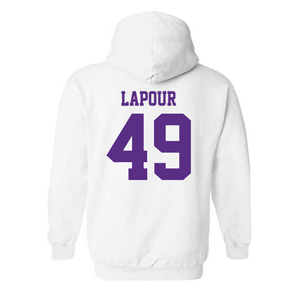 TCU - NCAA Baseball : Tommy LaPour - Classic Shersey Hooded Sweatshirt-1