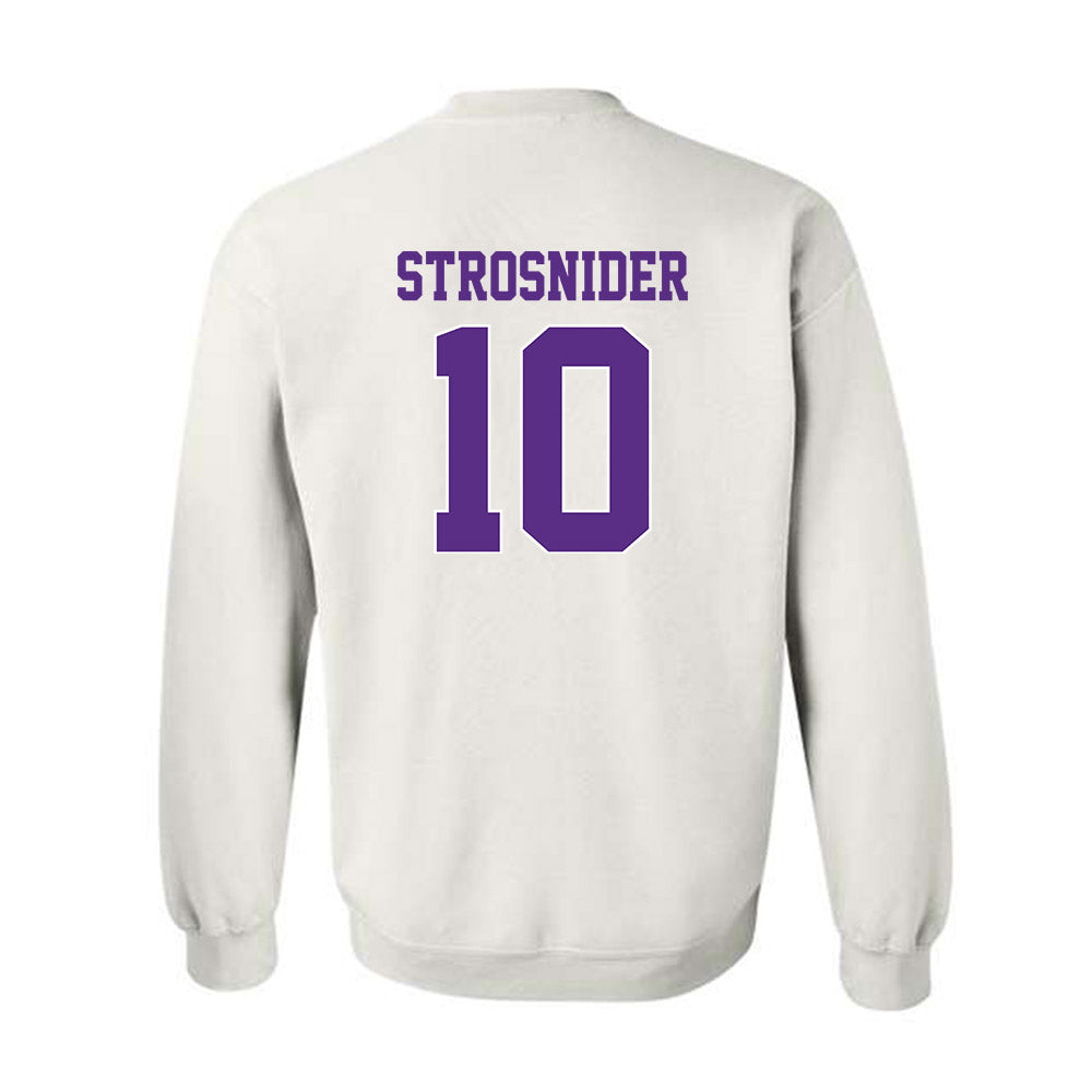 TCU - NCAA Baseball : Sawyer Strosnider - Classic Shersey Crewneck Sweatshirt-1