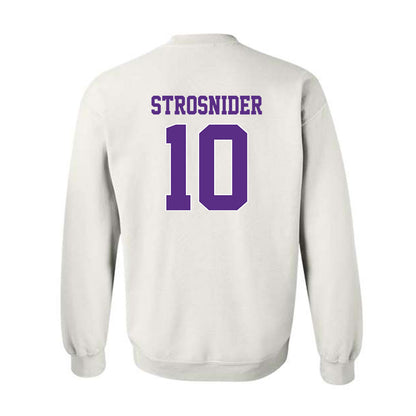 TCU - NCAA Baseball : Sawyer Strosnider - Classic Shersey Crewneck Sweatshirt-1