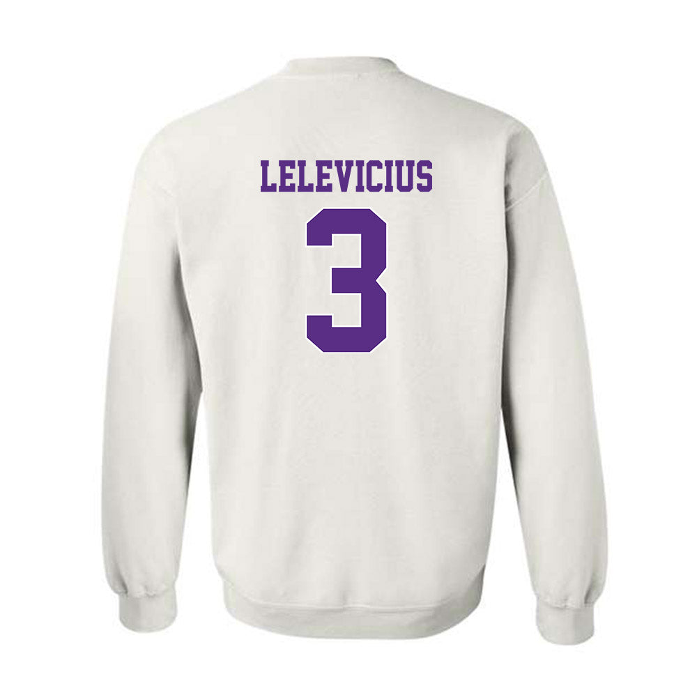 TCU - NCAA Men's Basketball : Liutauras Lelevicius - Classic Shersey Crewneck Sweatshirt-1