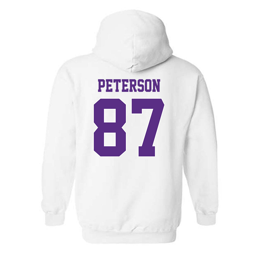 TCU - NCAA Football : Mason Peterson - Classic Shersey Hooded Sweatshirt-1