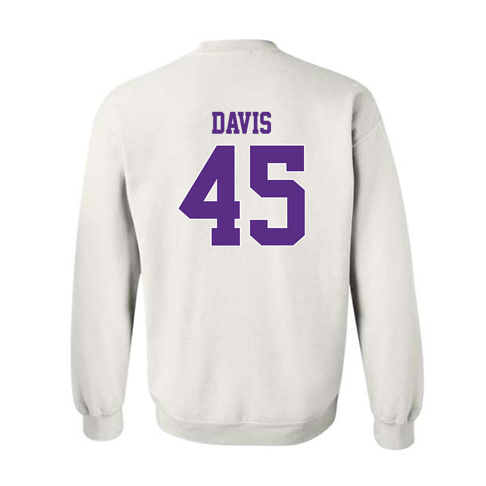 TCU - NCAA Baseball : Lance Davis - Classic Shersey Crewneck Sweatshirt-1