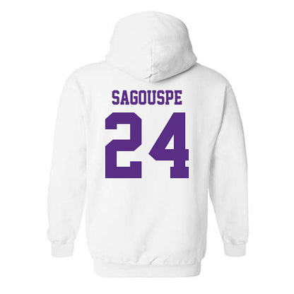 TCU - NCAA Baseball : Tanner Sagouspe - Classic Shersey Hooded Sweatshirt-1