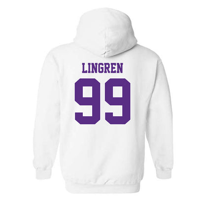 TCU - NCAA Football : Connor Lingren - Classic Shersey Hooded Sweatshirt-1