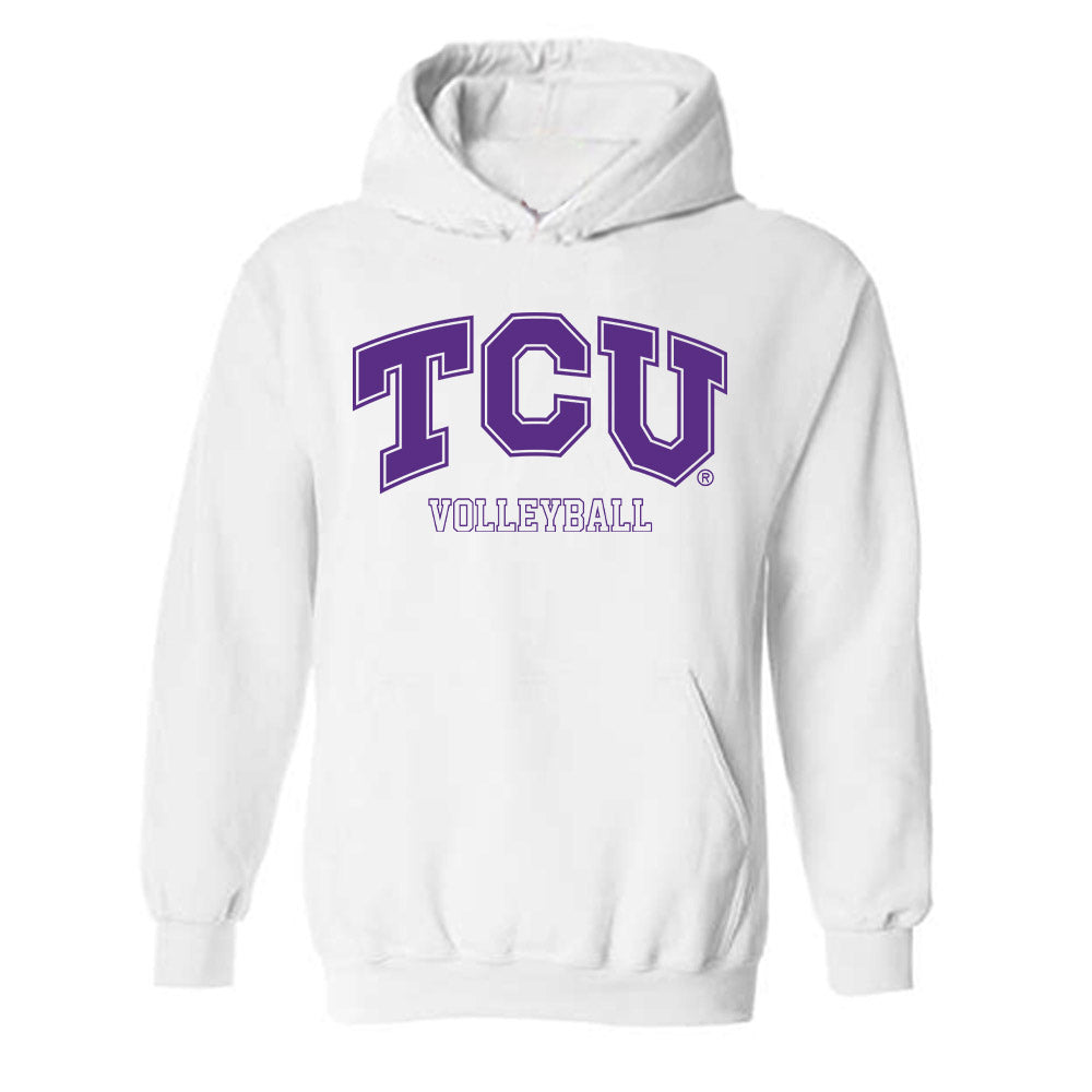 TCU - NCAA Women's Volleyball : Anna Rice - Classic Shersey Hooded Sweatshirt-0