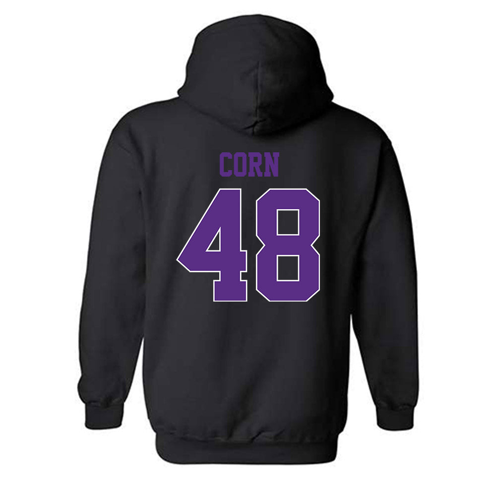 TCU - NCAA Football : Anders Corn - Classic Fashion Shersey Hooded Sweatshirt-1