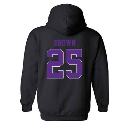 TCU - NCAA Women's Soccer : Ally Brown - Classic Fashion Shersey Hooded Sweatshirt-1