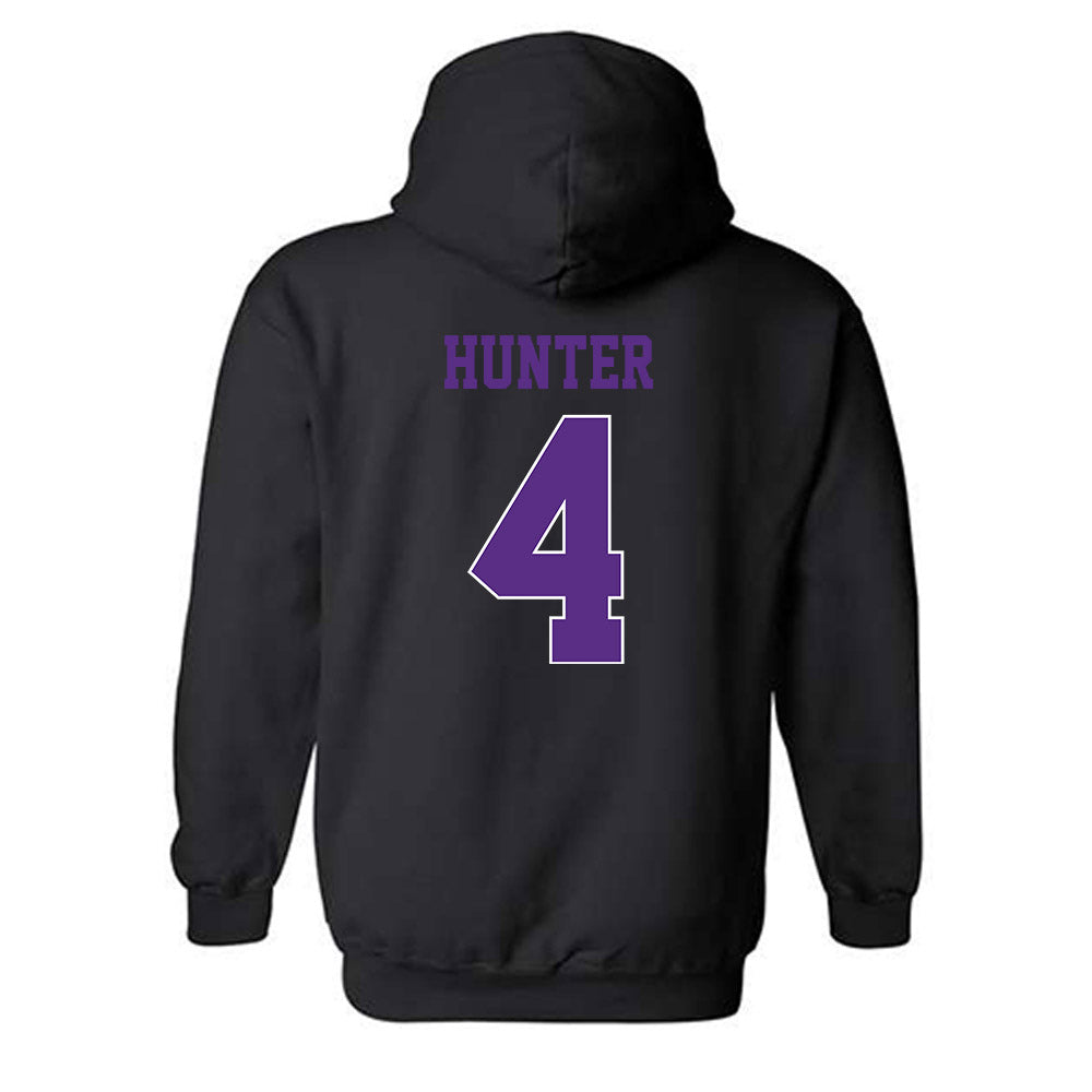 TCU - NCAA Women's Basketball : Donovyn Hunter - Classic Fashion Shersey Hooded Sweatshirt-1