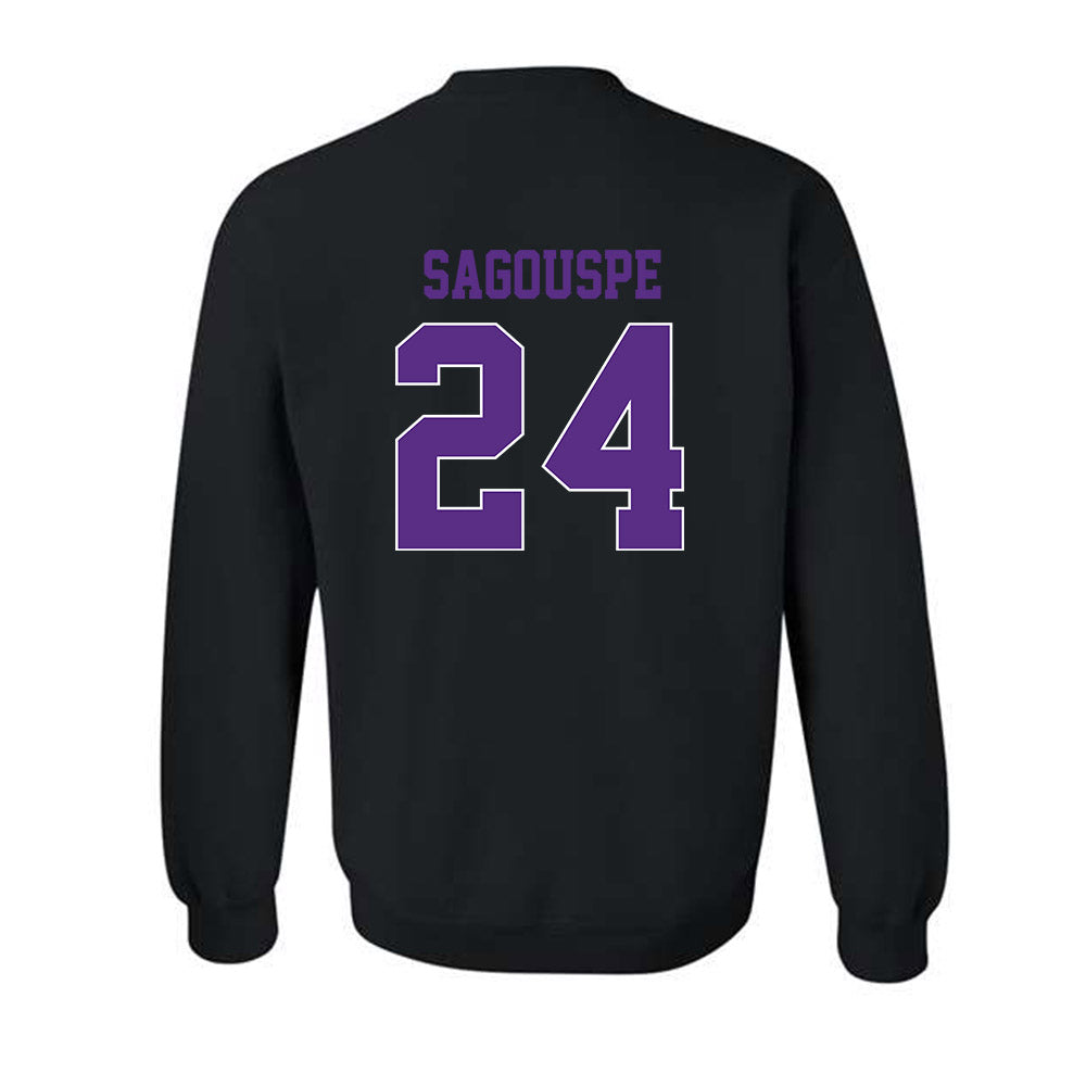 TCU - NCAA Baseball : Tanner Sagouspe - Classic Fashion Shersey Crewneck Sweatshirt-1