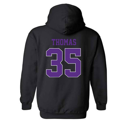 TCU - NCAA Baseball : Ethan Thomas - Classic Fashion Shersey Hooded Sweatshirt-1