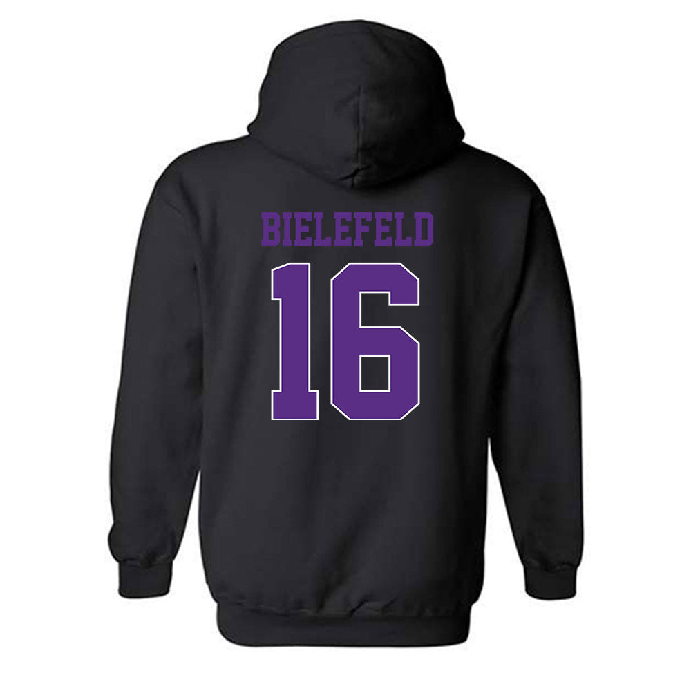 TCU - NCAA Women's Basketball : Clara Bielefeld - Classic Fashion Shersey Hooded Sweatshirt-1