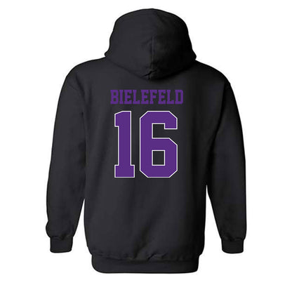 TCU - NCAA Women's Basketball : Clara Bielefeld - Classic Fashion Shersey Hooded Sweatshirt-1