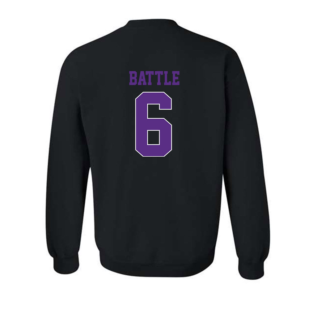 TCU - NCAA Football : Trent Battle - Classic Fashion Shersey Crewneck Sweatshirt-1