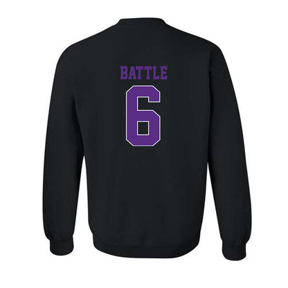 TCU - NCAA Football : Trent Battle - Classic Fashion Shersey Crewneck Sweatshirt-1