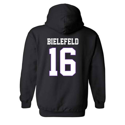 TCU - NCAA Women's Basketball : Clara Bielefeld - Classic Fashion Shersey Hooded Sweatshirt-1