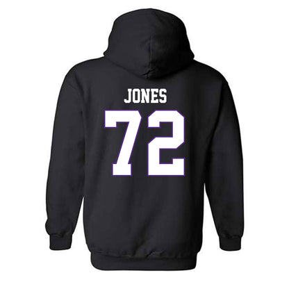 TCU - NCAA Football : Jackson Jones - Classic Fashion Shersey Hooded Sweatshirt-1