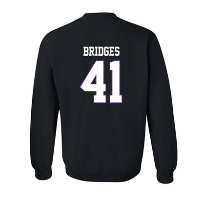 TCU - NCAA Baseball : Tommy Bridges - Classic Fashion Shersey Crewneck Sweatshirt