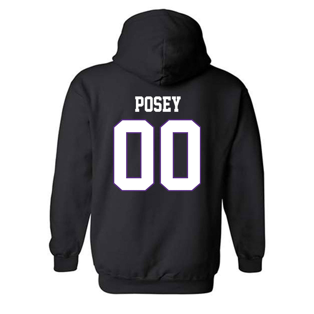TCU - NCAA Men's Basketball : Jace Posey - Classic Fashion Shersey Hooded Sweatshirt-1