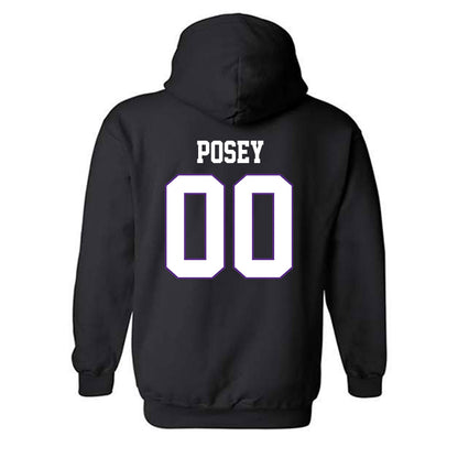 TCU - NCAA Men's Basketball : Jace Posey - Classic Fashion Shersey Hooded Sweatshirt-1