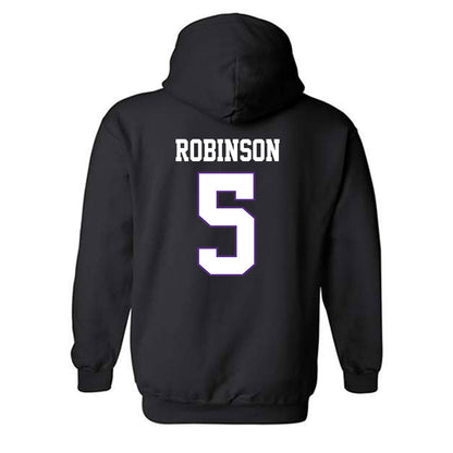 TCU - NCAA Men's Basketball : Micah Robinson - Classic Fashion Shersey Hooded Sweatshirt