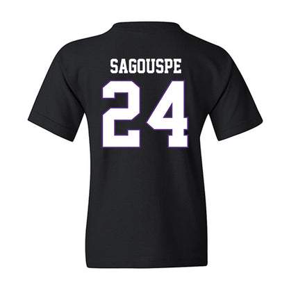TCU - NCAA Baseball : Tanner Sagouspe - Classic Fashion Shersey Youth T-Shirt-1