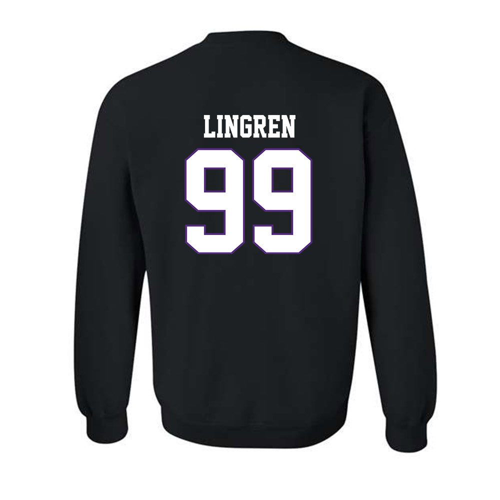 TCU - NCAA Football : Connor Lingren - Classic Fashion Shersey Crewneck Sweatshirt-1