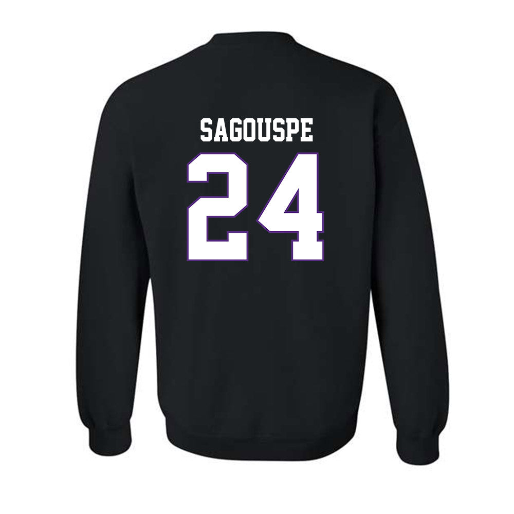 TCU - NCAA Baseball : Tanner Sagouspe - Classic Fashion Shersey Crewneck Sweatshirt-1