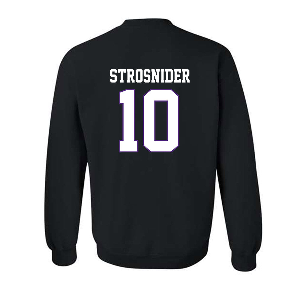 TCU - NCAA Baseball : Sawyer Strosnider - Classic Fashion Shersey Crewneck Sweatshirt-1